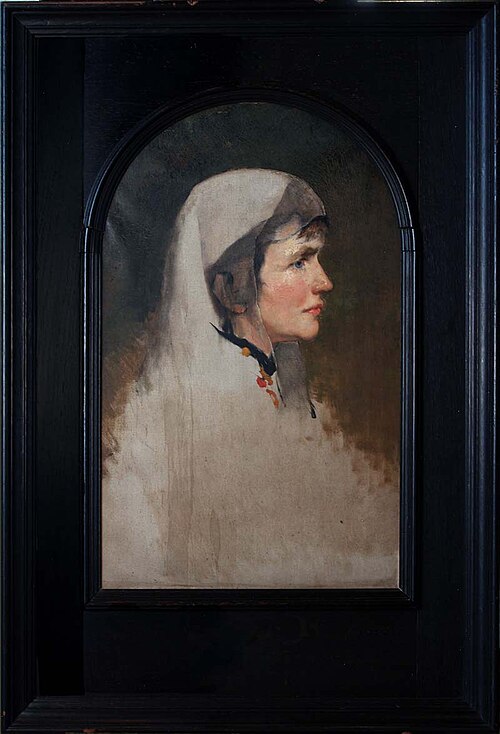 Portret van H.M. de Koningin van Roemenië Carmen Sylva, 1904, Christoffel Bisschop