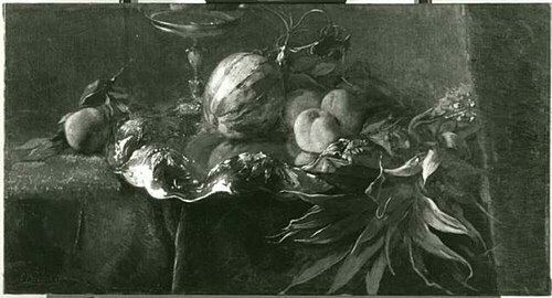 Still life with pineapple and other fruits, 1904, Christoffel Bisschop