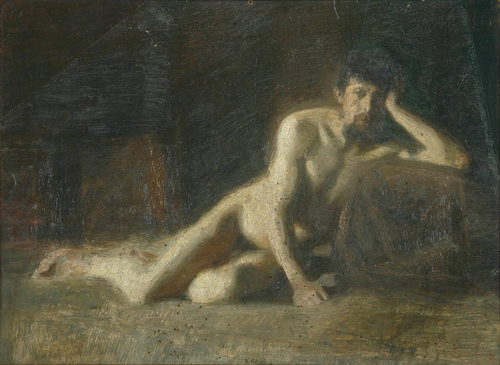 Model study., 1890, Niels Bjerre