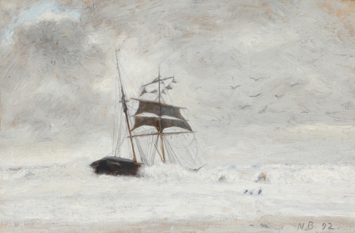 A wreckage., 1892, Niels Bjerre
