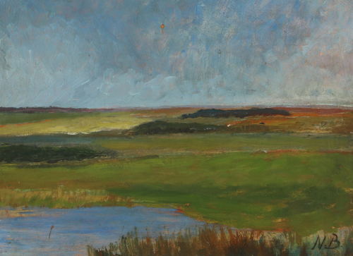 Landscape with lake., 1912, Niels Bjerre