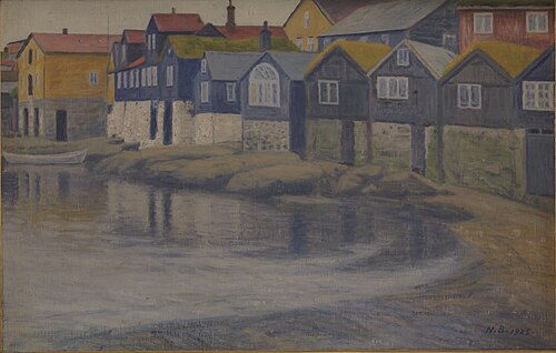 Gamle huse i Thorshavn, 1925, Niels Bjerre