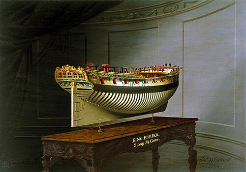 HMS 'Kingfisher', 1775, Joseph Marshall