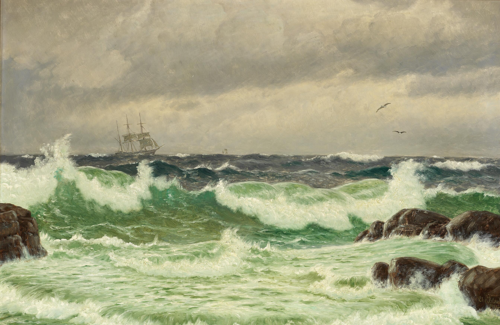 From the coast at Kullen., 1909, Christian Blache