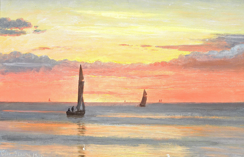 After sunset., 1900, Christian Blache