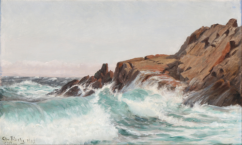 Coastal view from Kullen in Sweden., 1903, Christian Blache