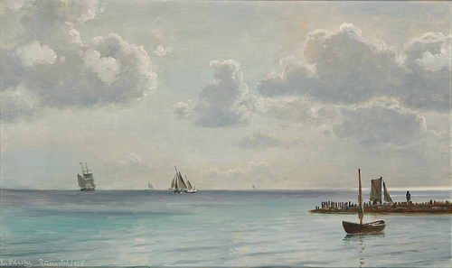 From the coast at Rungsted., 1915, Christian Blache