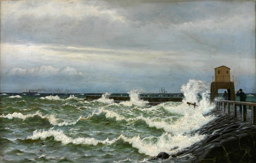 A coastal scenery., 1903, Christian Blache