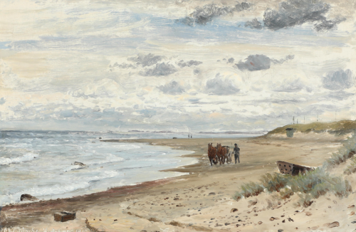 Coastal scenery from Hirtshals., 1916, Christian Blache