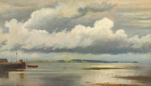 A scene from Nibe., 1882, Christian Blache
