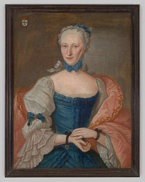 Portrait of Cornelia Simona van Doetinchem ( -1789), 1762, J.L.P. Marquart