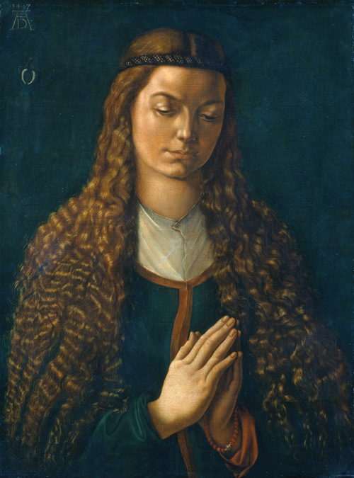 Jeune femme, les cheveux flottants, 1497, Albrecht Dürer