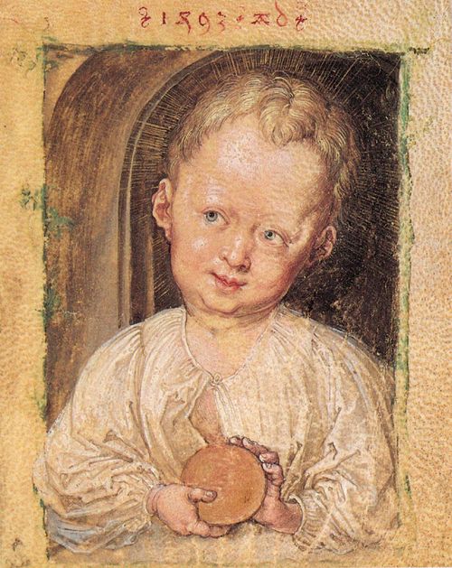 Salvator Mundi with the Child Jesus, 1493, Albrecht Dürer
