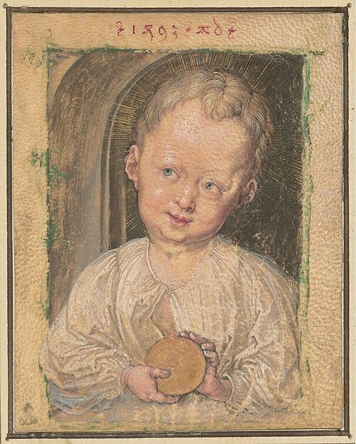 The Christ Child as the Redeemer, 1493, Albrecht Dürer