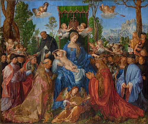 La Vierge de la fête du rosaire, 1506, Albrecht Dürer