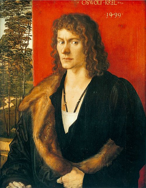 Portrait of Oswolt Krel: Oswolt Krel, 1499, Albrecht Dürer
