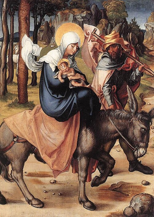The Seven Sorrows of the Virgin: The Flight into Egypt, 1496, Albrecht Dürer