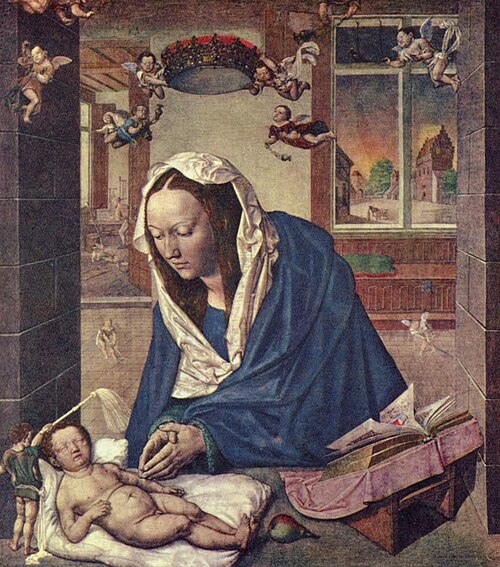 Marienaltar, Mittelbild, Szene: Maria mit Kind, 1496, Albrecht Dürer