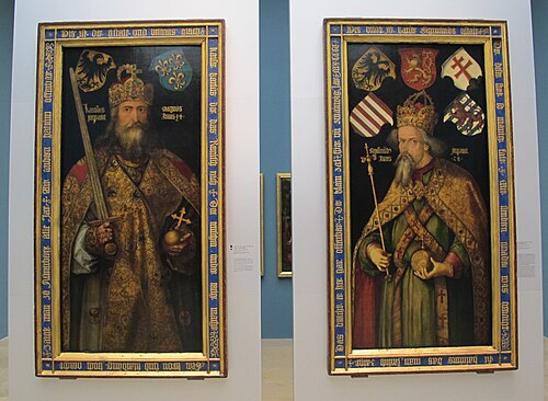 The emperor's portraits, 1510, Albrecht Dürer