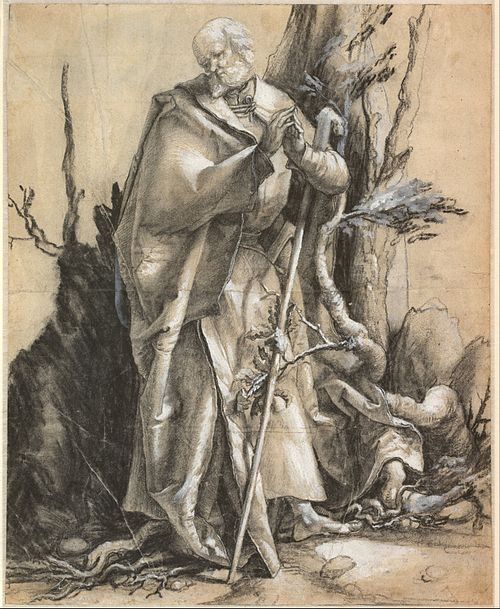 Bearded Saint in a Forest, 1516, Albrecht Dürer