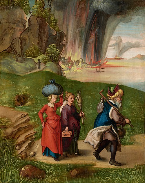 Lot and His Daughters [reverse], 1497, Albrecht Dürer