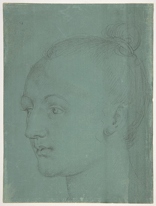 Head of a Young Woman, 1522, Albrecht Dürer