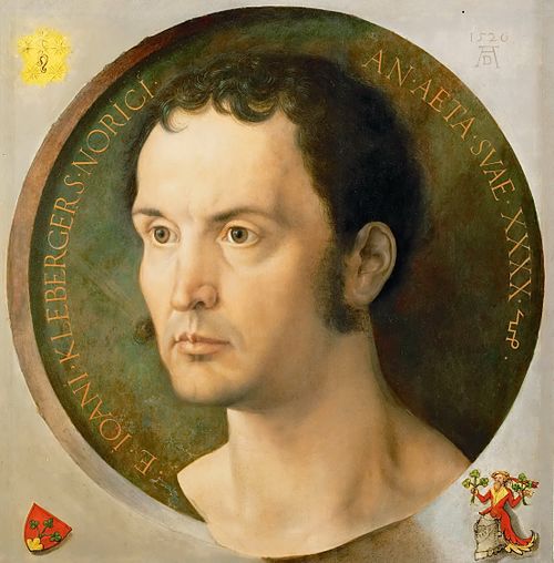portrait of Johann Kleeberger, 1526, Albrecht Dürer