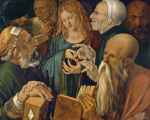 Christ Among the Doctors, 1506, Albrecht Dürer