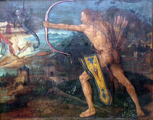 Hercules Killing the Stymphalian Birds, 1500, Albrecht Dürer