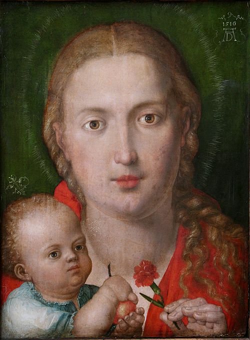 The Madonna of the Carnation, 1516, Albrecht Dürer