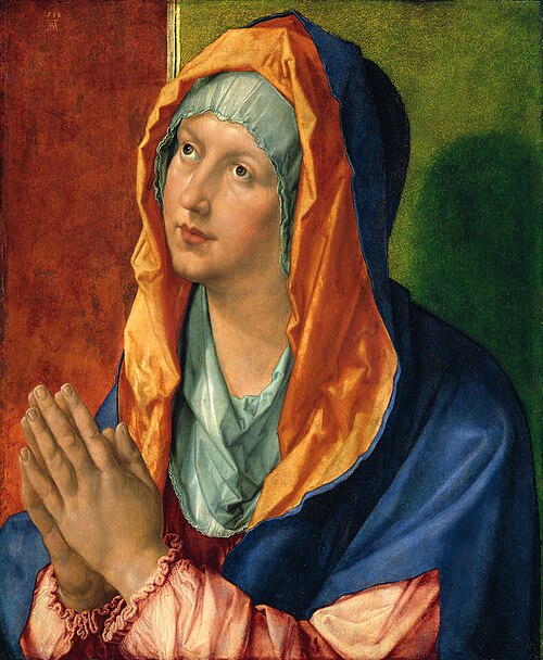 The Virgin Mary in Prayer, 1518, Albrecht Dürer