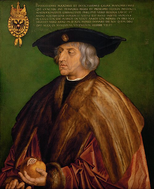 Emperor Maximilian I, 1519, Albrecht Dürer