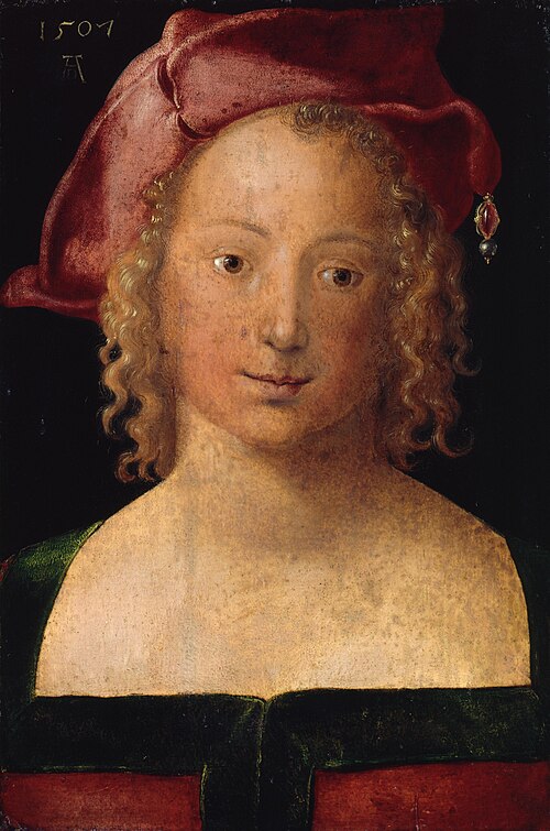 Portrait of a Young Woman with a (Red) Beret, 1507, Albrecht Dürer