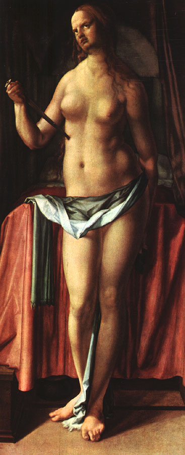 The Suicide of Lucretia, 1518, Albrecht Dürer