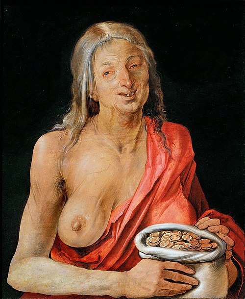Avarice, 1507, Albrecht Dürer