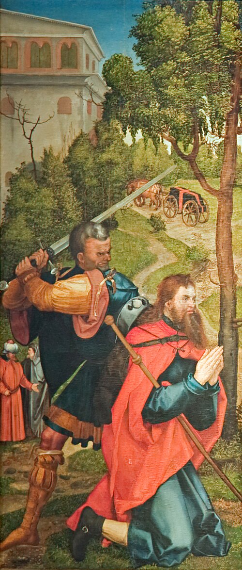 Heller-Altar, first inner wing, Martyrdom of Saint James the Great, 1500, Albrecht Dürer