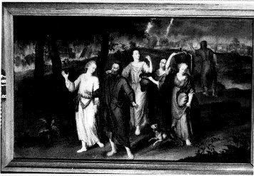 Loth en zijn familie vluchten naar Zoar, 1699, Willem van Kessel