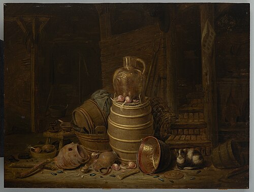 Still Life with a Barrel, 1640, Jan Spanjaert