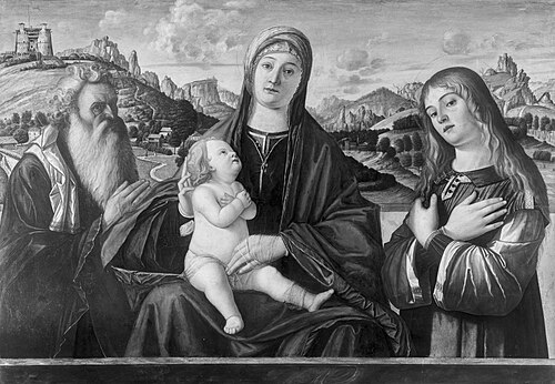 Madonna and Child with two Saints, 1490, Vittore Carpaccio