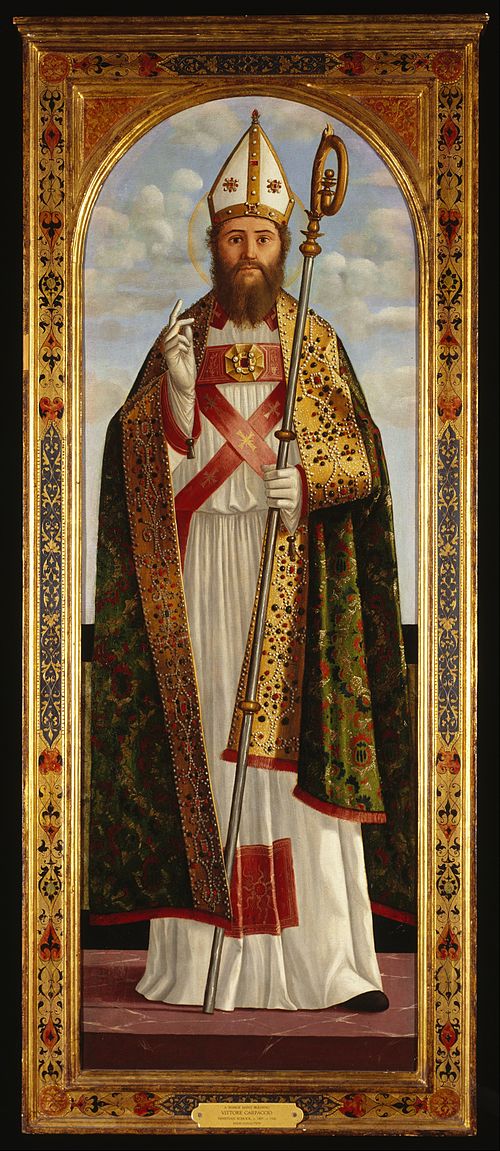 A Bishop Saint Blessing, 1514, Vittore Carpaccio
