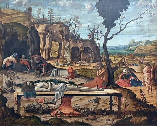 La lamentation sur le corps du Christ mort, 1505, Vittore Carpaccio