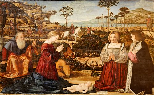 Sainte Famille et Donateurs, 1505, Vittore Carpaccio