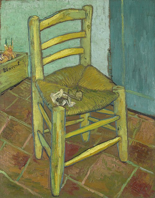 La Chaise de Vincent avec sa pipe, 1888, Vincent van Gogh