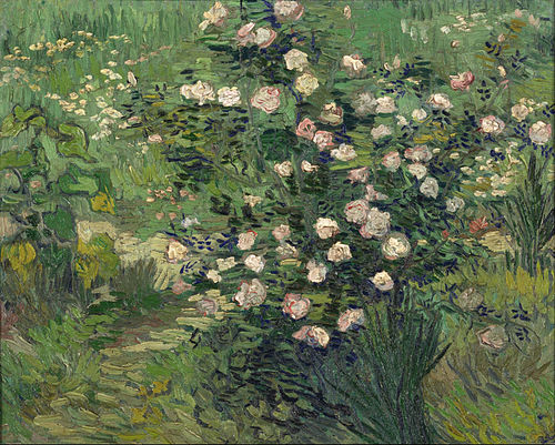 Roses, 1889, Vincent van Gogh