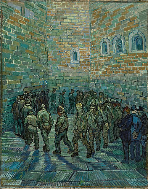 La Ronde des prisonniers, 1890, Vincent van Gogh