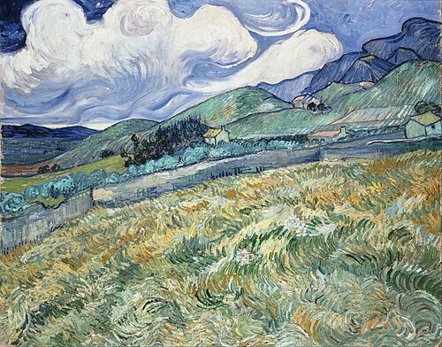 Paysage de montagne derrière l'hôpital Saint-Paul, 1889, Vincent van Gogh