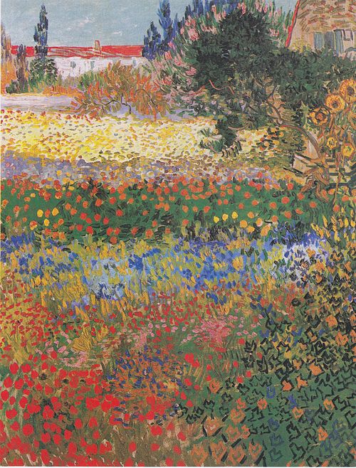 Flower-garden, 1888, Vincent van Gogh