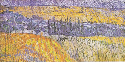 Paysage d'Auvers sous la pluie, 1890, Vincent van Gogh