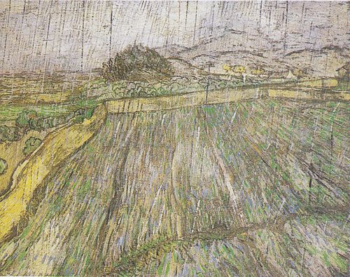 Champ mouillé sous la pluie, 1889, Vincent van Gogh