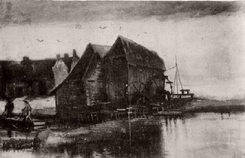 Water Mill at Gennep, 1884, Vincent van Gogh